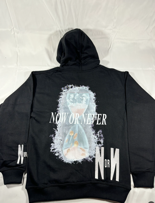 NOW OR NEVER Hourglass Hoodie