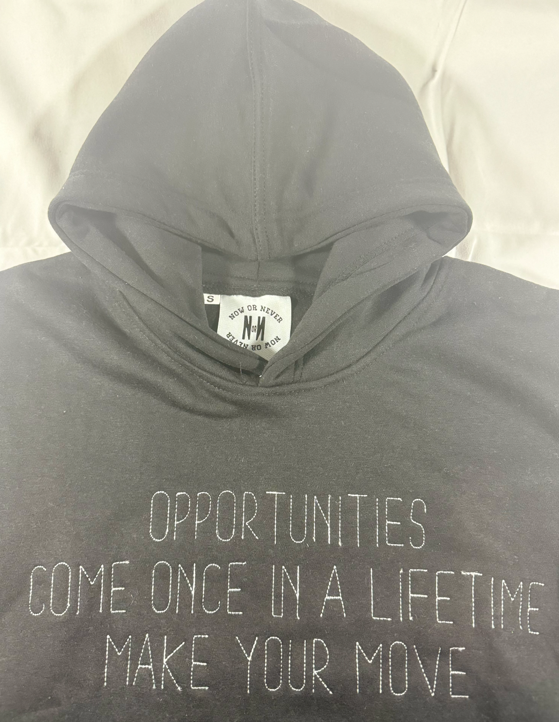 NOW OR NEVER Hourglass Hoodie