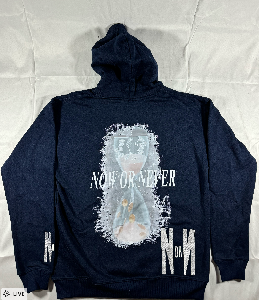 NOW OR NEVER Hourglass Hoodie