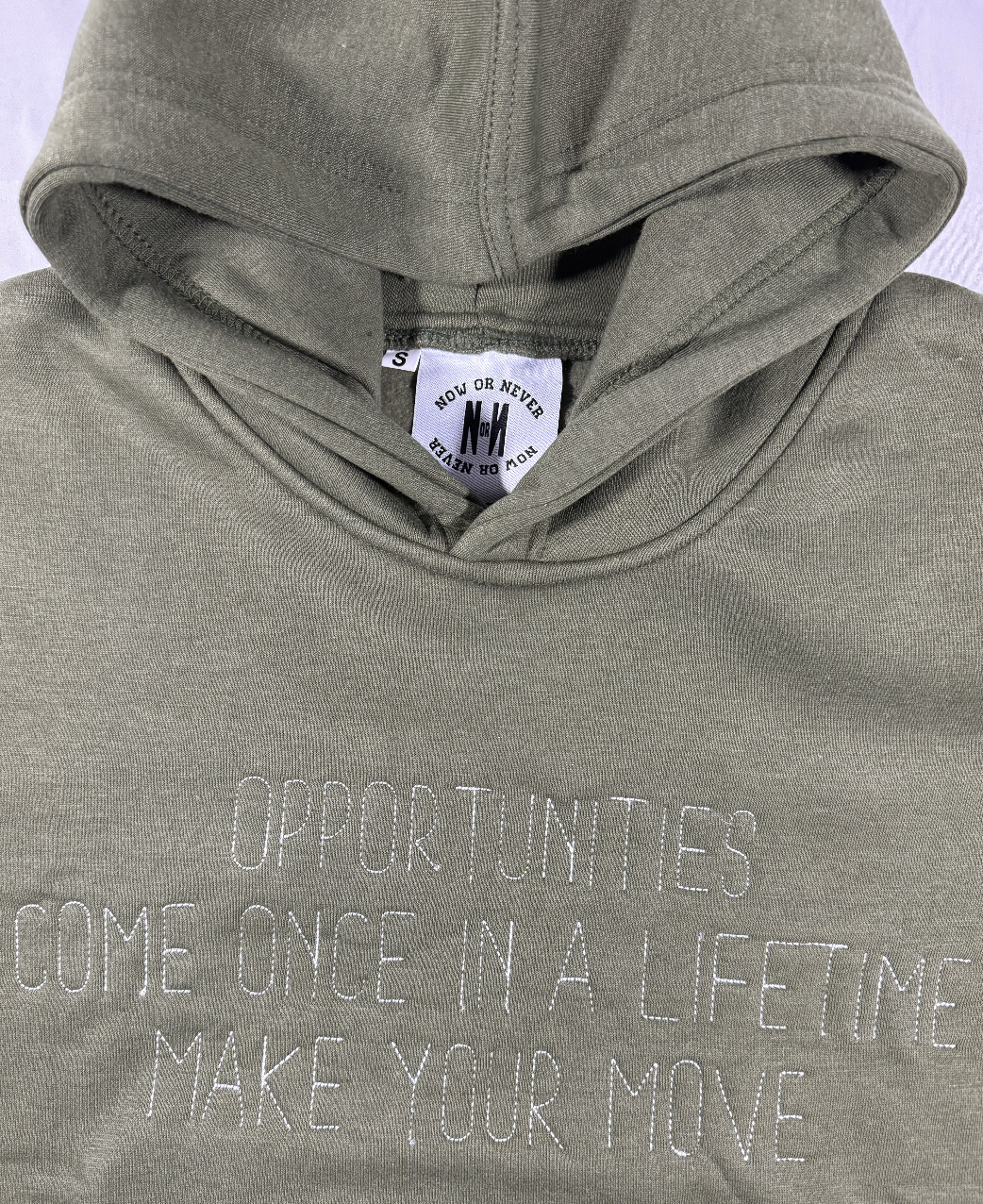 NOW OR NEVER Hourglass Hoodie