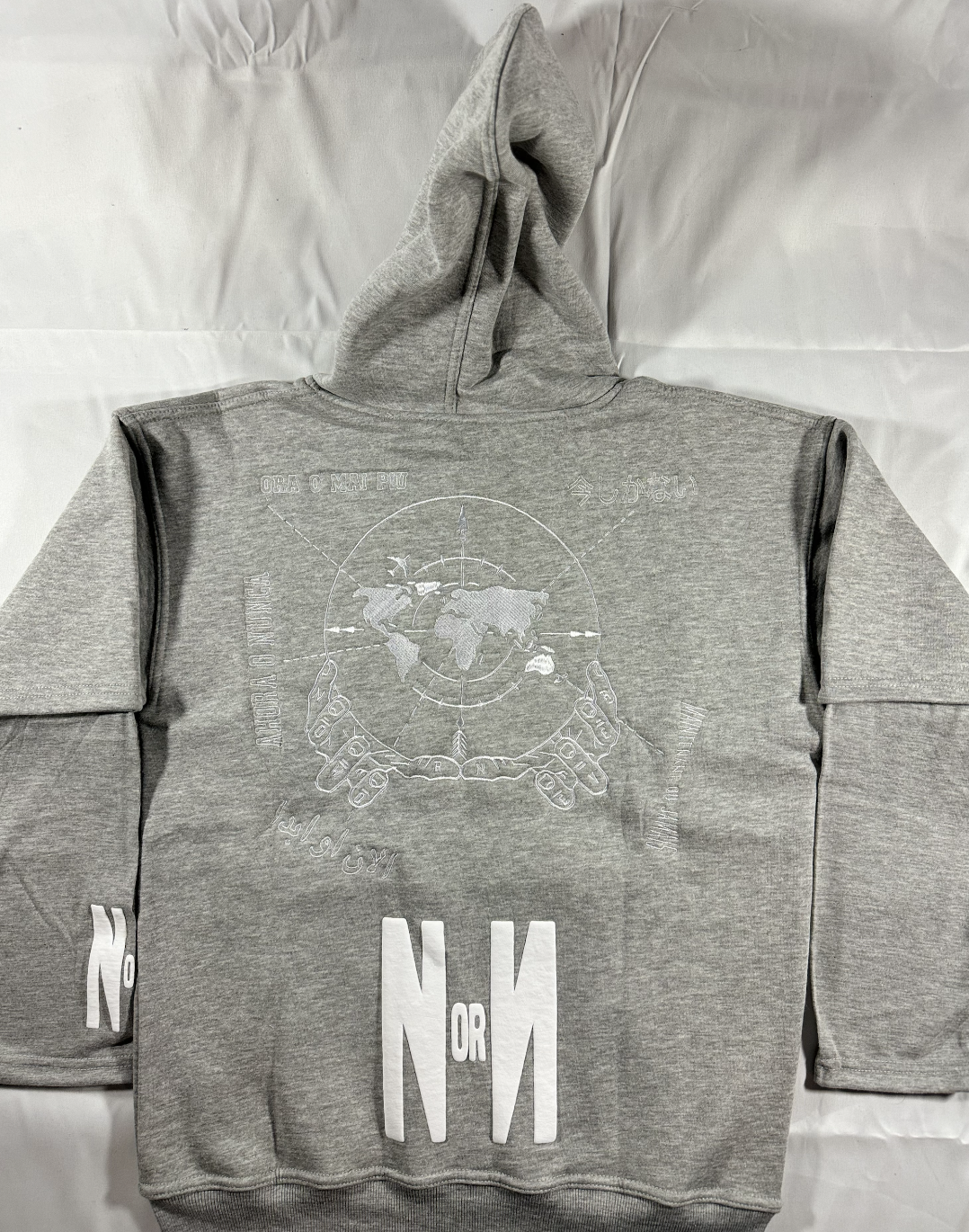 Gray NOW OR NEVER Hoodie
