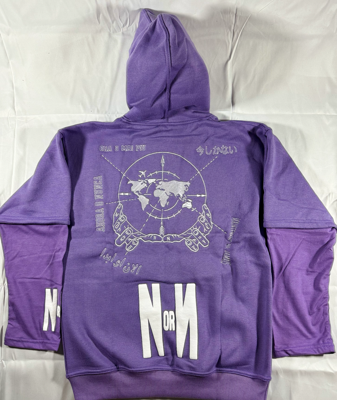 Purple NOW OR NEVER Hoodie