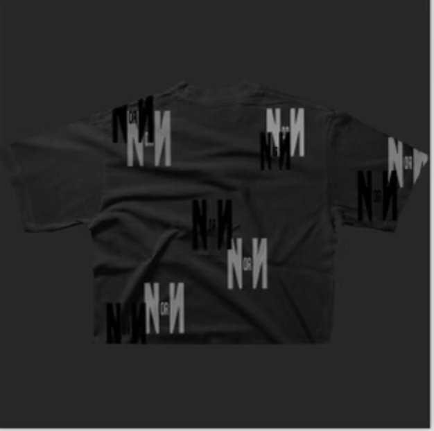 Drop shoulder over sized Black T-Shirt