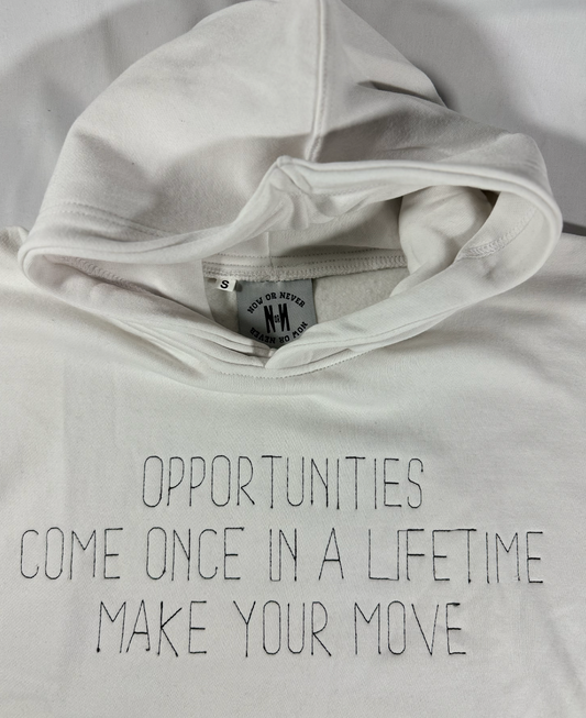 NOW OR NEVER Hourglass Hoodie