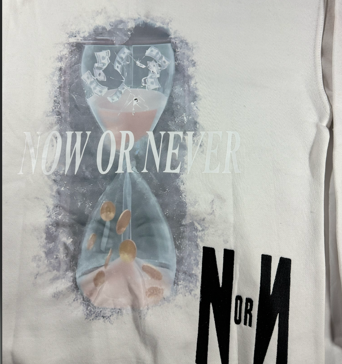 NOW OR NEVER Hourglass Hoodie